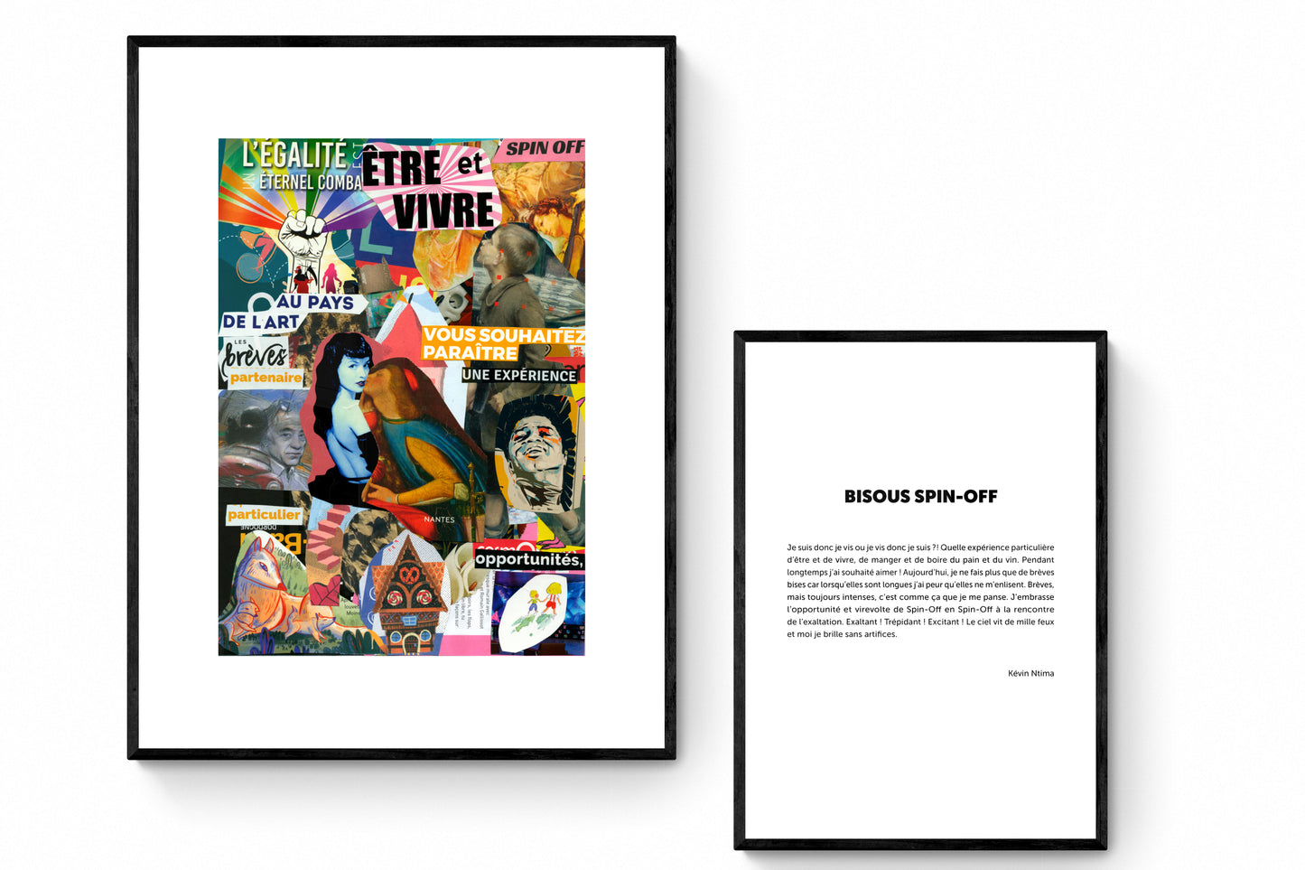 Impression d'art ÊTRE ET VIVRE