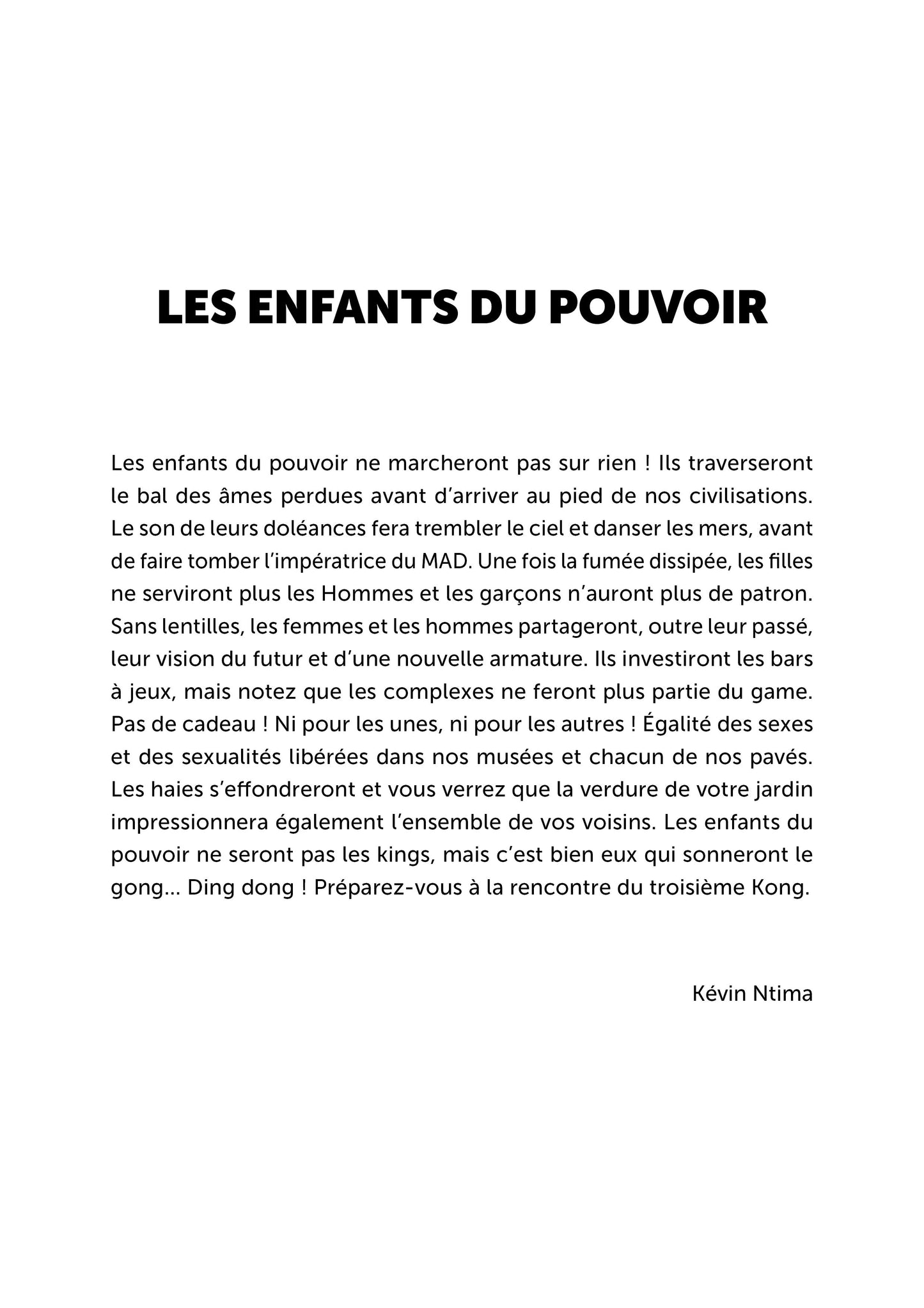 Impression d'art CHILDREN POWER